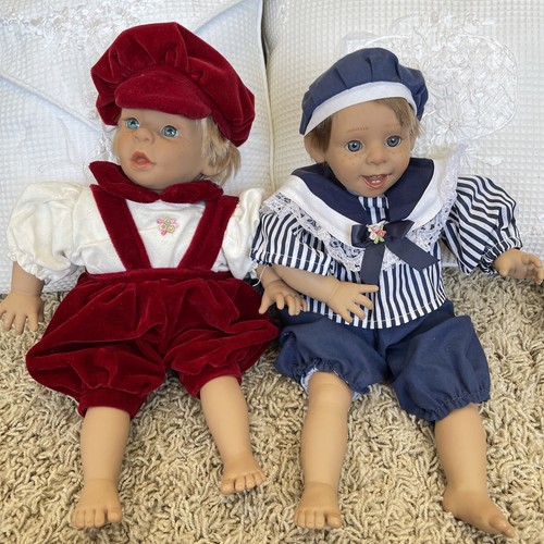Paar spanische Panre Expression Puppen aus den 1990er Jahren - Junge/Mädchen