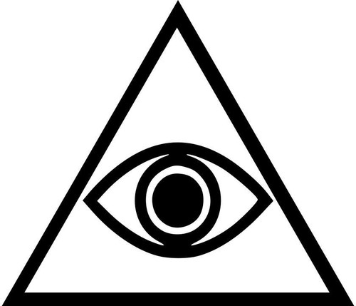 Alles sehende Auge der Vorsehung Symbol Vinyl Aufkleber Abziehbild okkult - Größe Farbe auswählen