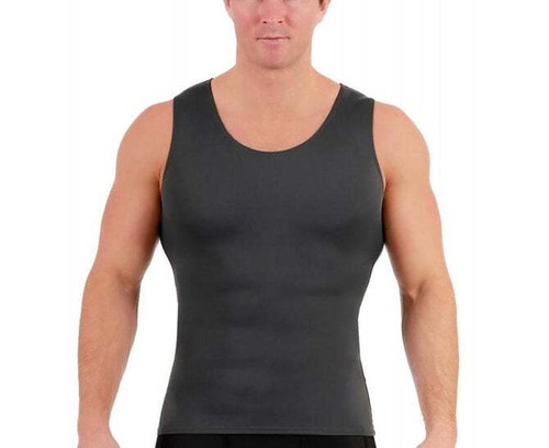 Insta Slim -Made in USA- Medium Compression Activewear Mens Tank-Top Undershirt - Picture 7 of 14