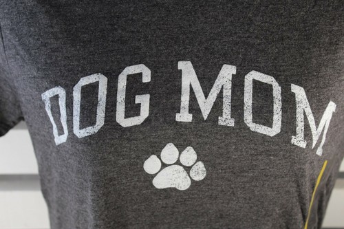 Dog Mom Size Small Gray Dog Paw Short Sleeves T Shirt Modern Lux NEW - Picture 2 of 8
