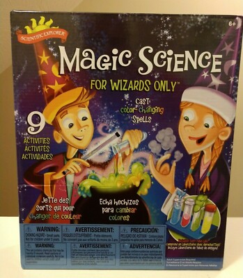 Scientific Explorer: Magic Science Kit for Wizards Only, Brand New, 9 activities