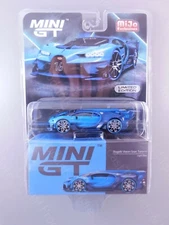 Mini GT Bugatti Vision Gran Turismo Light Blue #266 1:64 Scale