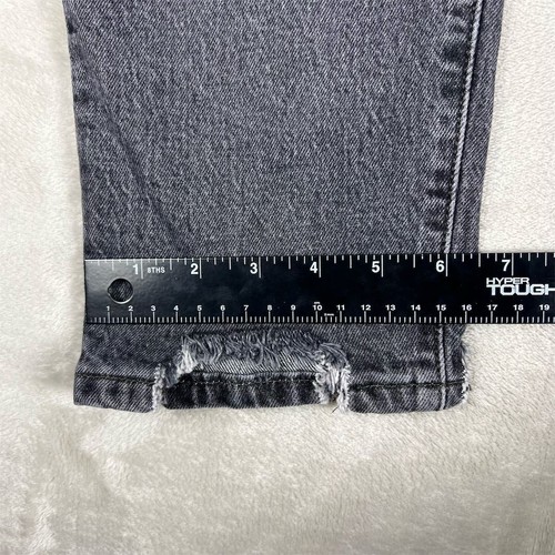 Pantalones de mezclilla ajustados Levi's 501 grises talla 30 tiro alto para mujer - Imagen 7 de 11