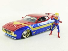 Marvel 1973 Ford Mustang with Captain Marvel 1/24 Jada Toys