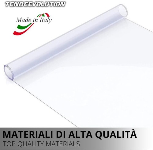 TELO PVC CRISTAL TRASPARENTE PLASTIFICATO VARI SPESSORI TAGLIO DA MEZZO METRO - Foto 4 di 12