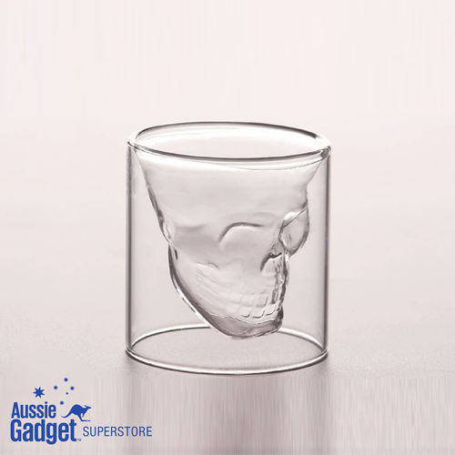 Double Walled Skull Head Glasses - High Quality Silica Glass - 4 Sizes Available - Picture 6 of 20