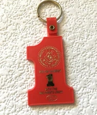 Vintage Keychain MACHINISTS & AEROSPACE WORKERS UNION Key Fob Ring USA MADE