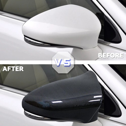 Carbon Fiber Mirror Cap Cover For Lexus IS RC 200 300 350 RC F SPORT 2014~2019 2 - Picture 4 of 14