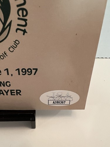Raro 1997 The Memorial Spectator's Handbook firmado por Daly & Gary Player JSA - Imagen 5 de 11