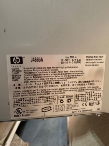 1 X HP 4108gl Series Procurve Switch 4100gl J4865A 4x J4863A - Picture 6 of 6