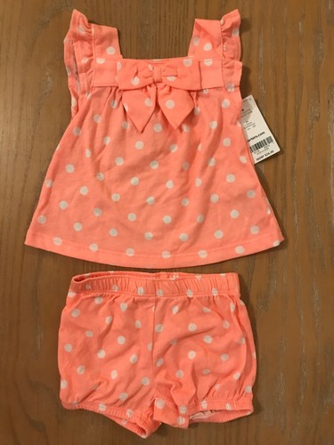 New! Carter's & Others Infant Girls Summer Clothing Lot of 9 Size 0-6, 6 Months - Picture 11 of 14