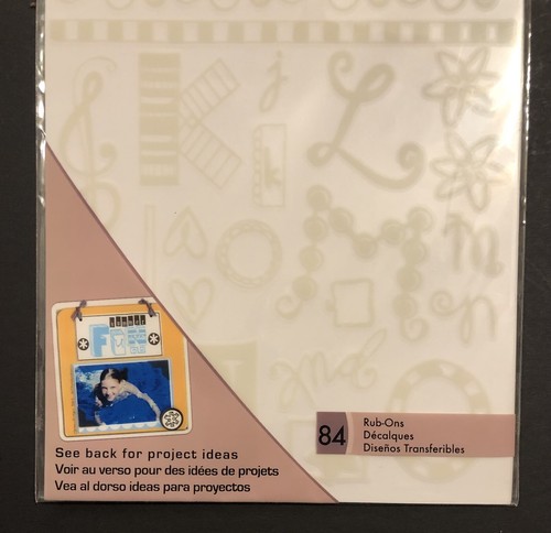 GREY ABC's Hand-drawn Monogram Rub-Ons Upper & Lower Case Letters Scrapbooking - Picture 4 of 7