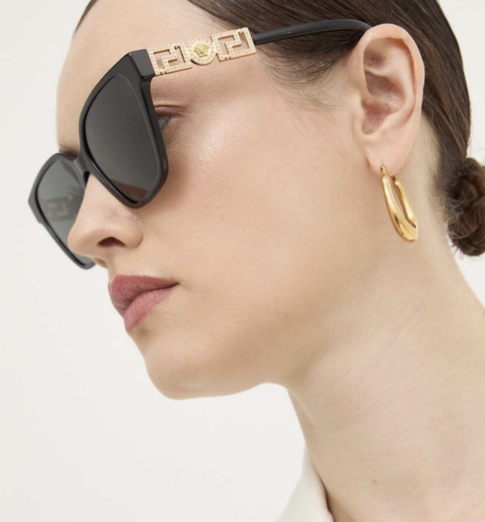 NEW Versace VE4471B-GB187-56 Sunglasses 56mm 100% Authentic