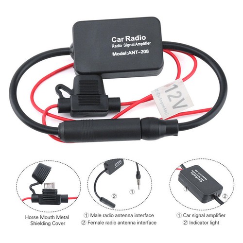 Car Stereo FM Radio Signal Antenna Signals Aerial Amplifier Booster Accessories - Bild 3 von 11