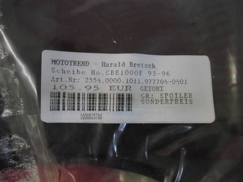Honda CBR 1000 F '93-'96 Cristal Parabrisas tintado con Borde cromado de GIVI - Imagen 4 de 4