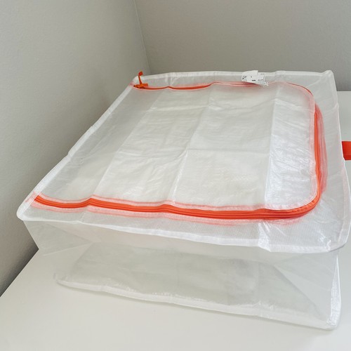 IKEA PARKLA 4er Pack Aufbewahrungskoffer 55x49x19 cm mit Reißverschluss, 100% Polypropylen, Neu mit Etikett - Bild 2 von 7