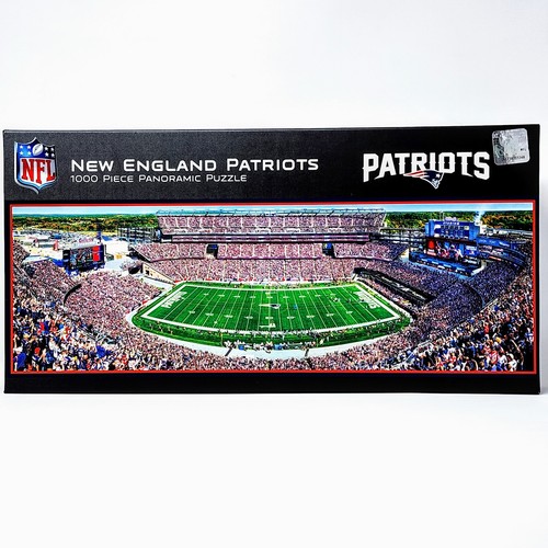 NEW ENGLAND PATRIOTS Gillette Stadium OFFICIAL NFL 1000 Pc Panoramic Puzzle NEW - Picture 2 of 19