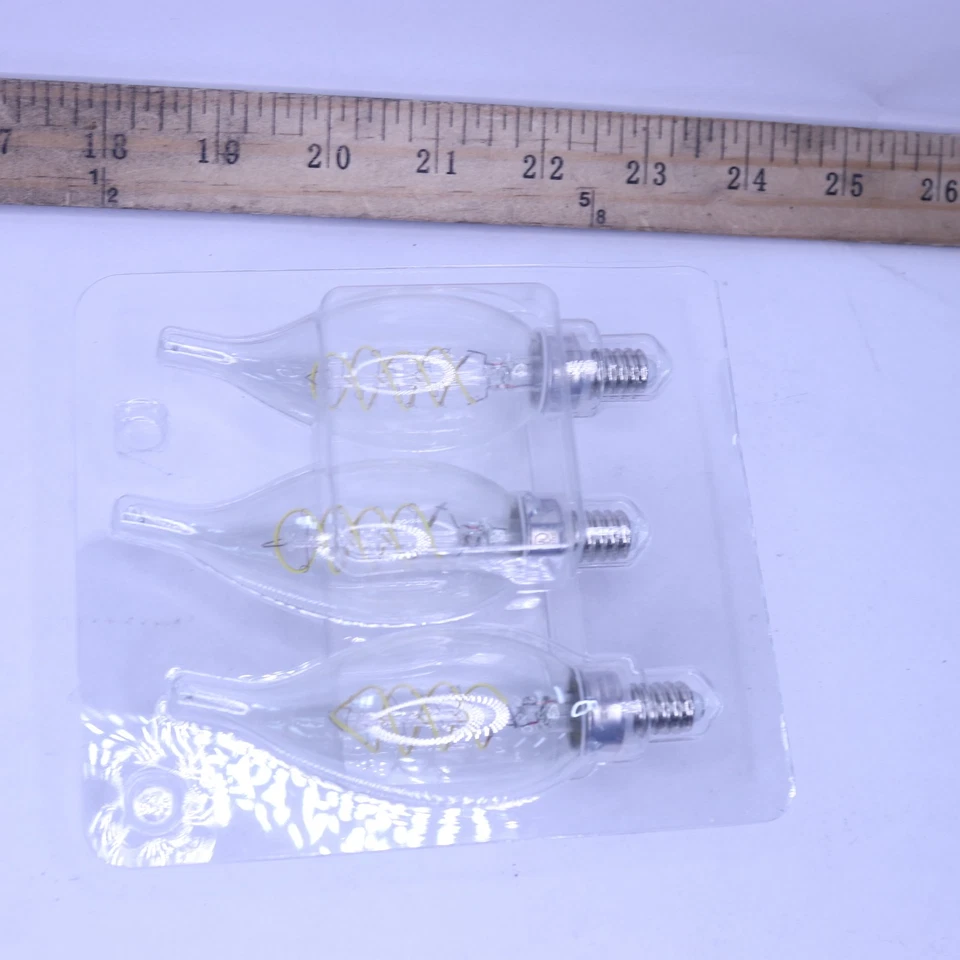 (3-Pk) EcoSmart LED Vintage Edison Light Bulb Daylight 5000K BA11 40W Eqv - Image 3 of 4