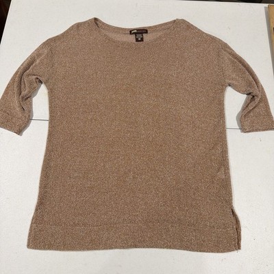 JVIM Romantic Vintage Pullover  Brown Mesh Women s Size 8-10 (Korean Size 100)