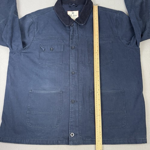 Chaqueta Fat Face Para Hombres XXL Azul Marino Tareas Utilidad Trabajador Saco de Campo Lona Militar - Imagen 8 de 13