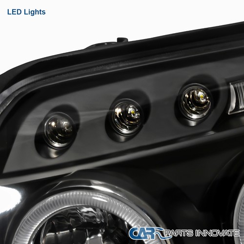 Black Fits 2003-2005 Toyota 4Runner Sport LED Halo Projector Headlights Lamps - Picture 6 of 11