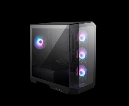 MSI MAG PANO M100R PZ BLACK Micro ATX Case, 1x USB 3.2, 2x USB 2.0, 1x Audio, 1x