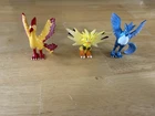 Vintage Pokemon TOMY Nintendo Figures Articuno Zapdos Moltres Mini Toy Lot