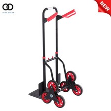 440lb Stair Climbing Hand Truck, Heavy Duty Dolly Cart for Stairs &6" TPR Wheels