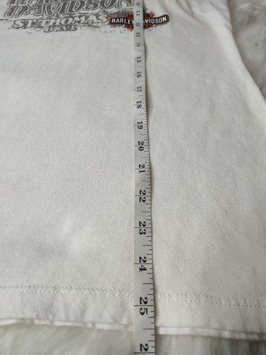 Harley Davidson womens White short Sleeve Top(St Thomas) XL **READ - Picture 7 of 7
