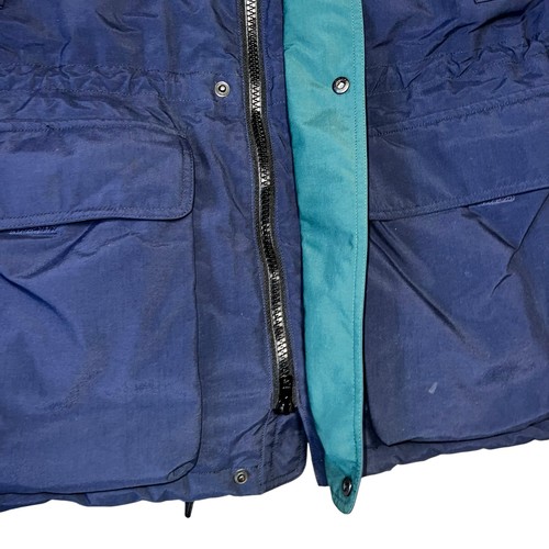 Eddie Bauer Herren marineblau Ridgeline Gänsedaunen Gore Tex Parka gefütterter Mantel Large - Bild 3 von 10