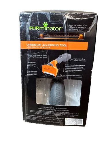 FURminator Sottopelo DeShedding Tool PER Cane Medio Pelo Corto Nuovo - Foto 2 di 4