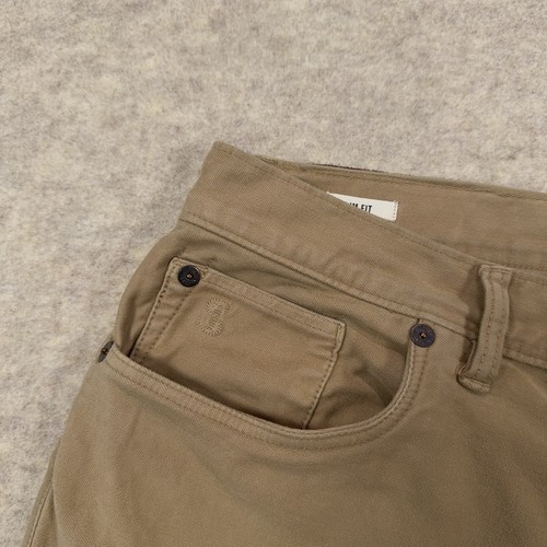 Todd Snyder Slim Fit 5-Pocket Stretch Chino Jeans Pants Dark Khaki Mens *31x31* - Picture 15 of 18