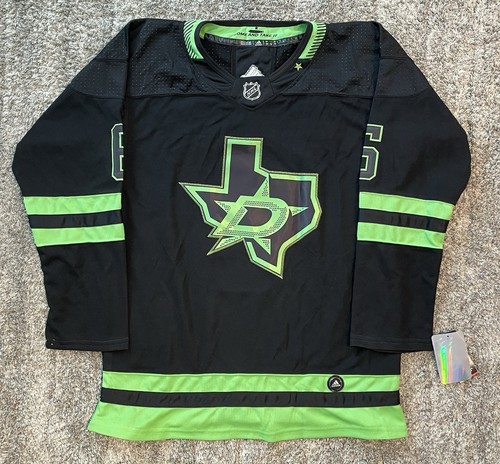 Lian Bichsel Dallas Stars Black Alternate Jersey Size 54 Mens Replica In Hand - Picture 2 of 2