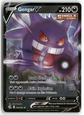 Gengar V Ultra Rare Darkness Holo SWSH08: Fusion Strike 156/264 NM