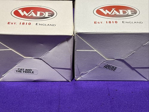 Vintage Large 3" Wade Whimsies Lot of 4 Figurines Nursery Rhymes Hearts England - Picture 15 of 15