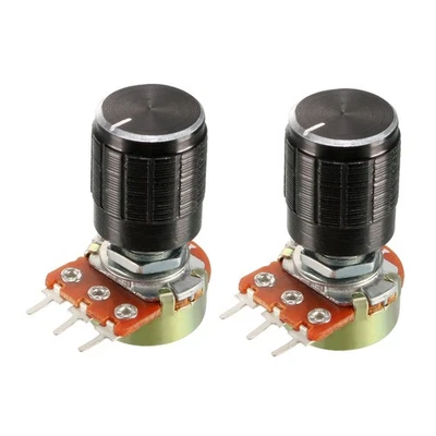 2Stk.5K Ohm variabel Widerstand EinzelnenSchalten Dreh Karbon Folie Kegel - Bild 1 von 4