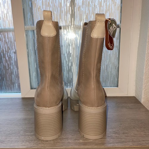 Stivali donna MIA Remi beige plateau chelsea pull-on taglia 9 - Foto 3 di 9