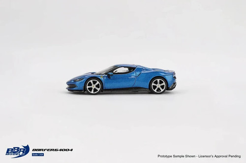 BBR Ferrari 296 GTB Blu Corsa 1:64 diecast modellismo - Foto 3 di 4