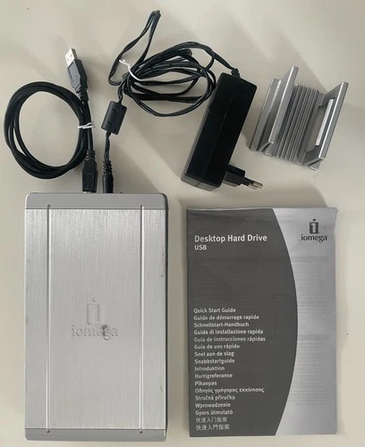 IOMEGA - 1TB - Laufwerk incl. aller Anschlusskabel - funktionsfähig - formatiert
