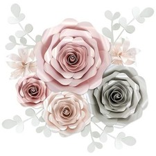 Large Paper Flowers Decorations for Wall, Wedding, Bridal Party, Baby Shower,