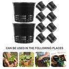  10 PCS Hydroponische Körbe Hydroponic Eimer Hydroponischer Blumentopf Pflanzer