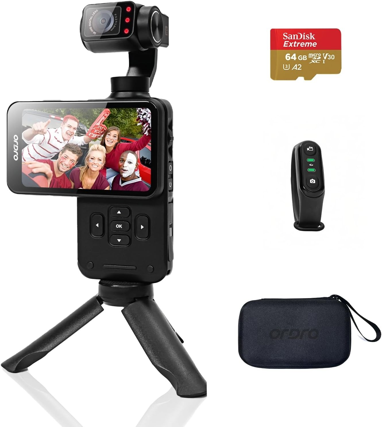 &ndash;3-axis Stabilization, 3.5'' Rotatable Touchscreen