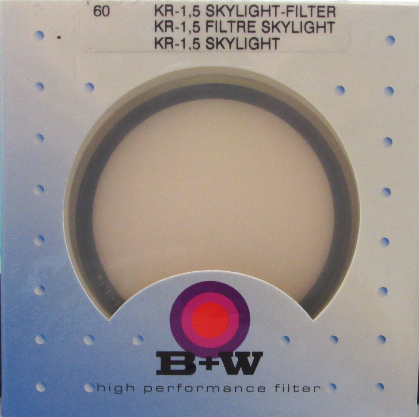 B+W 60mm Skylight KR-1.5 Filter