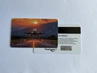 Gift Card Marigold Dove Lufthansa Takeoff in the Evening Sun, Blank Card