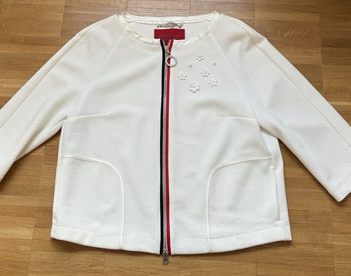 Sportalm Jacke - Gr. 40 - Weiß/Rot/Blau - 2-Wege-Reißverschluss - sehr gut - - Bild 3 von 7