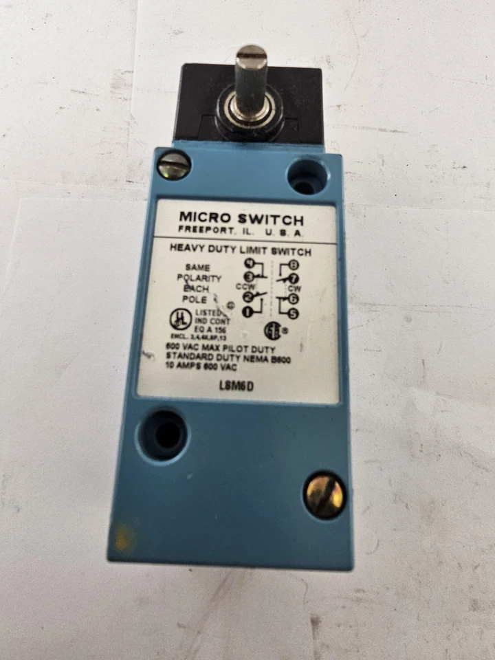 LSM6D HEAVY DUTY LIMIT SWITCH MICRO SWITCH HONEYWELL - Image 2 of 4