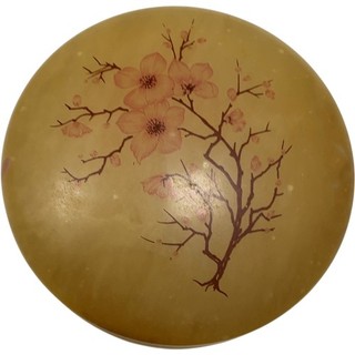 Unbranded Round Trinket Box Floral Design Gold Tone Hinged Container 2193