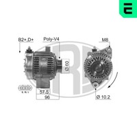 Lichtmaschine Generator Lima Era 210629A FüR Toyota 14V Corolla Compact Liftback