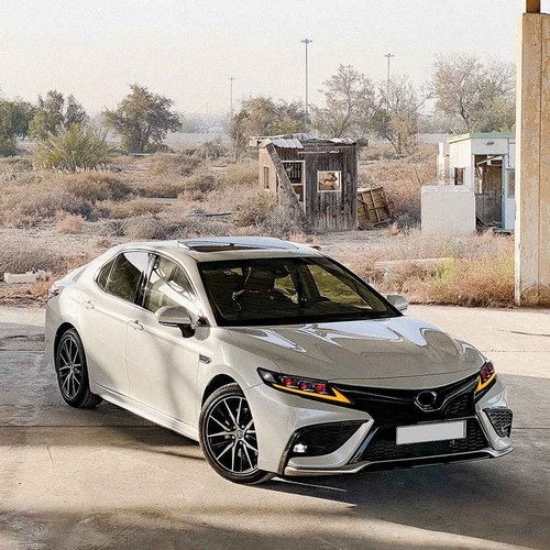 Triple Projector LED Headlights For 2018-2024 Toyota Camry LE, SE, XLE, XSE, TRD - Picture 3 of 12