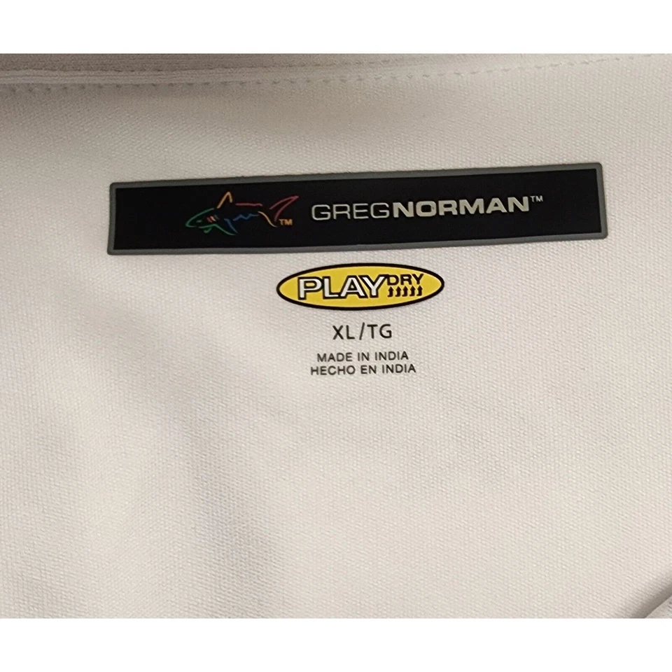 Polo de golf Greg Norman a rayas blancas para hombre talla XL lote de 3 Foto 4 de 4